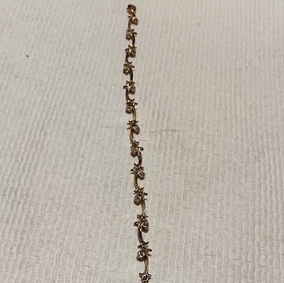 Vintage gold and diamond bracelet - Picture 12 of 16